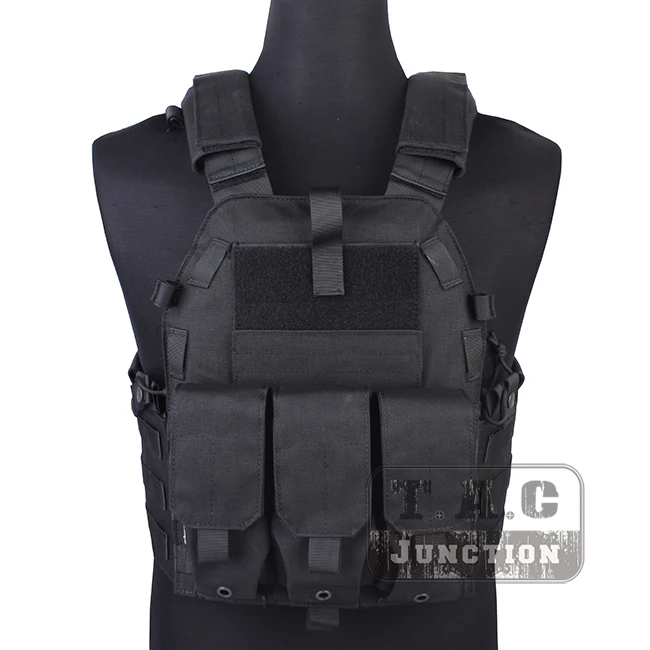 

Emerson Tactical LBT-6094K M4 Plate Carrier LBT 6094K Combat Vest Body Armor MOLLE + M16 Mag Pouches USA CORDURA 500D Black