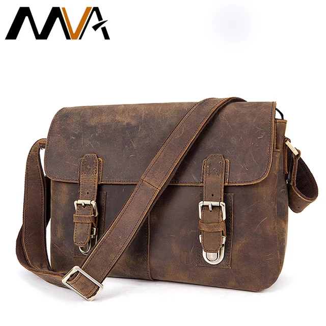 Mva Men Briefcase Genuine Leather Bag Crazy Horse Doents Office Mva Men Briefcase Genuine Leather Bag Crazy Horse Doents Office Bags For Mens Messenger