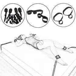Наручники для секса БДСМ бондаж Эротика флирт под кровать маска раба запястья лодыжки манжеты Эротические Секс игрушки для женщин пары