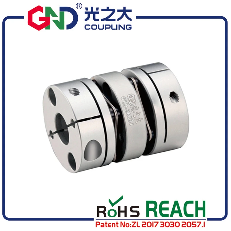GND гибкий вал муфта алюминиевые двойные диафрагмы clam GLD D26mm L30mm для шагового
