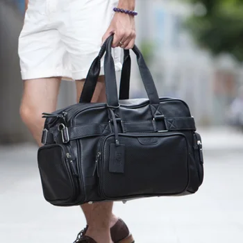 

Mens Travel Bags Large Capacity Waterproof Duffle Bag Vintage Hand Luggage Shoulder Bag