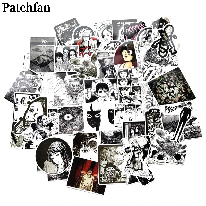 Patchfan 56 шт. Junji Itou Tomie Забавный креативный значок DIY стикер мультяшка стиль для DIY PC настенный телефон Скрапбукинг альбом A2179