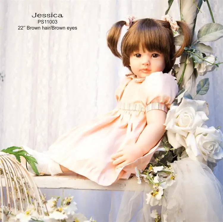 Силиконовые куклы для новорожденных 60 см, милые куклы принцессы для девочек, игрушки для детей, подарок ручной работы, коллекционная кукла, Bebes reborn bonecas