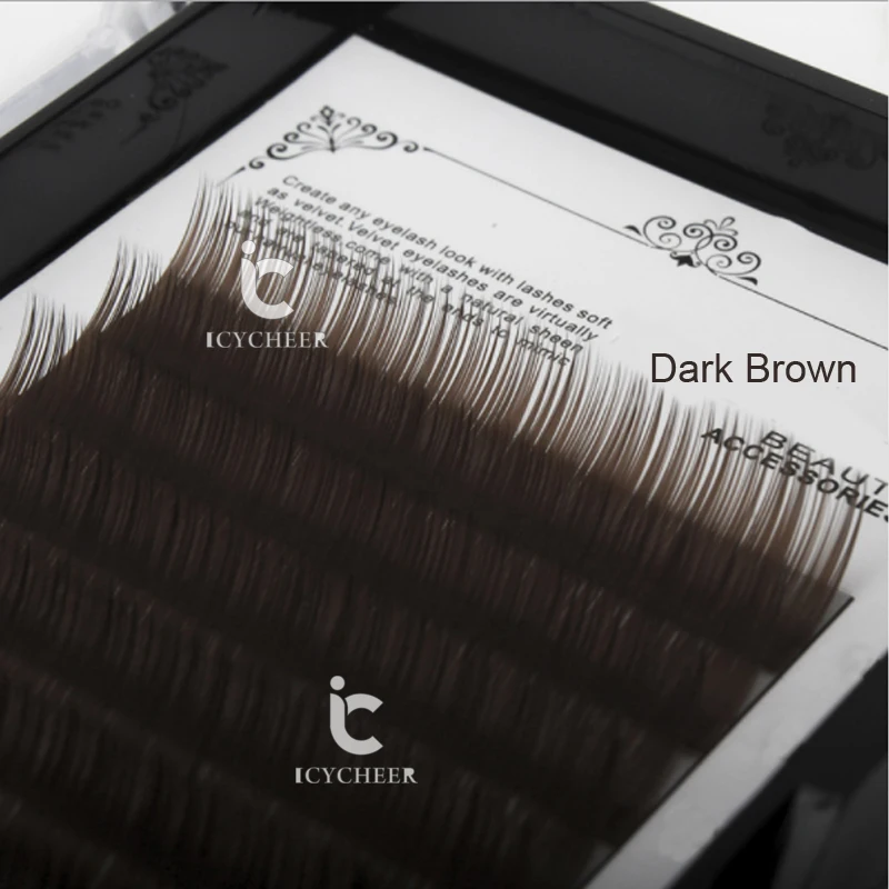 Online Icycheer Makeup Individu Eyelasehs J B, C curl Alam Lembut 8 9 10 11 12 13 Mm Individu Bulu Mata Ekstensi
