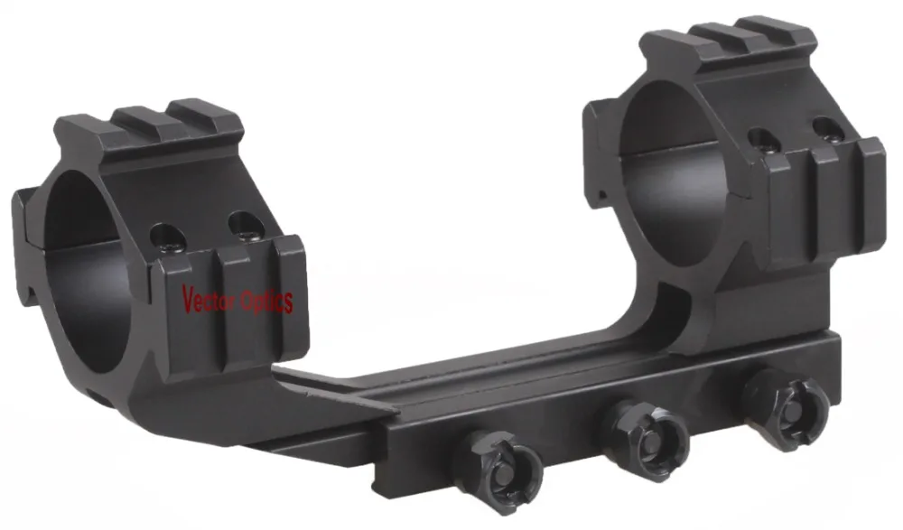 

Vector Optics Tactial 35mm One Piece Tri-Rails Rifle Scope Offset Cantilever Weaver Picatinny Mount with Integrated Rings