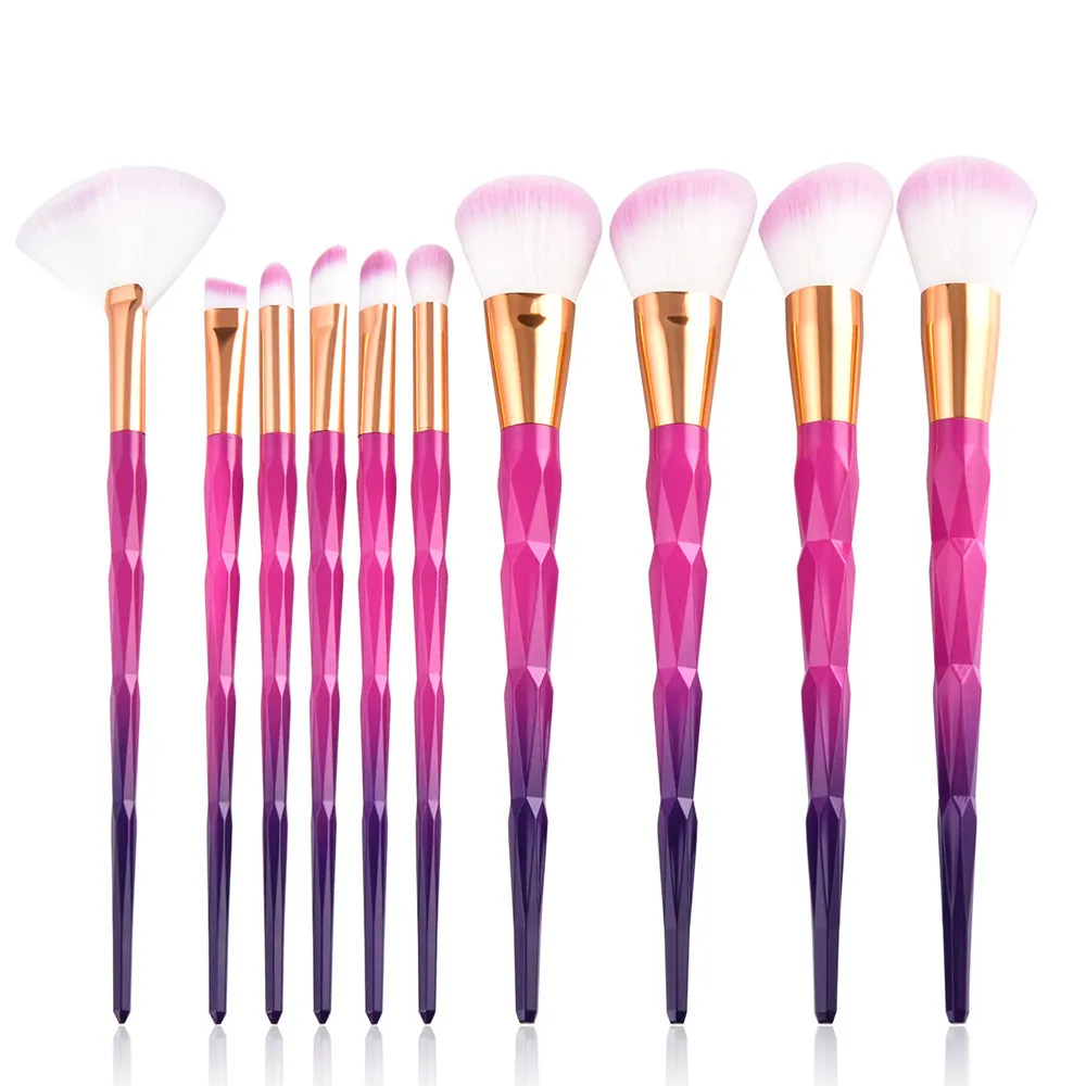 

10pcs Pro Makeup Brushes Set Foundation Powder Eyeshadow Eyeliner Lip Brush Concealer Contour Make up Brush Tool