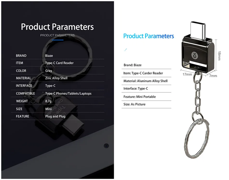 Biaze USB-C кард-ридер 16G 32G 64G 128G 256G TF карта OTG карта памяти адаптер для ноутбуков телефонов Тип C Micro SD кард-ридер C10