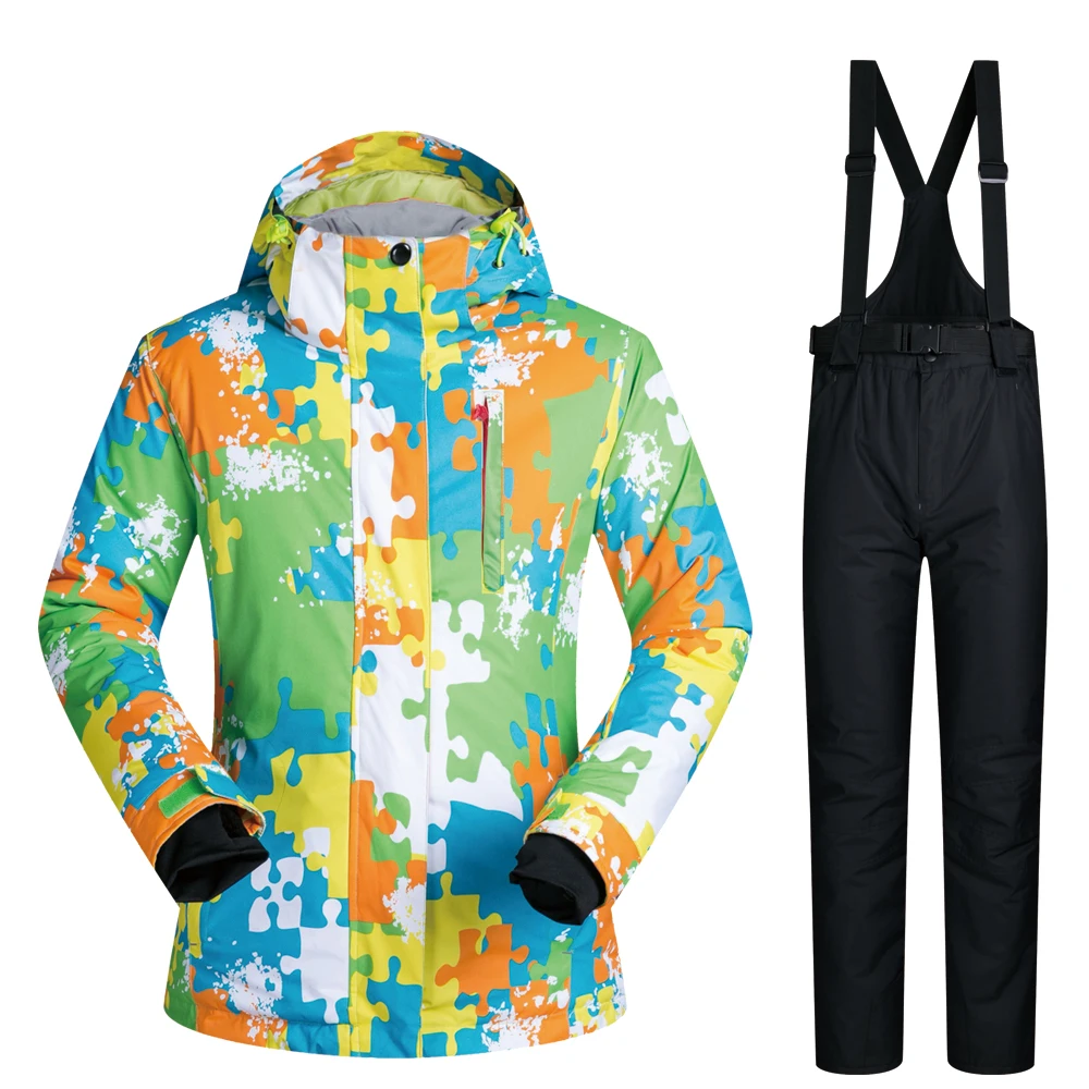 بدلة تزلج الرجال العلامة التجارية يندبروف ماء تنفس بناطيل تدفئة الثلوج تزلج سترة مجموعات الملابس الشتوية التزلج على الجليد الدعاوى