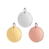 5pcs/lot 100% Stainless Steel Blank 6-20mm Disc Round Tag Charm Pendant for Bracelet Necklace Jewelry Making Blank Tag ► Photo 2/6