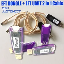 Новейшая оригинальная легкая прошивка TEMA/EFT ключ+ кабель EFT UART 2 в 1
