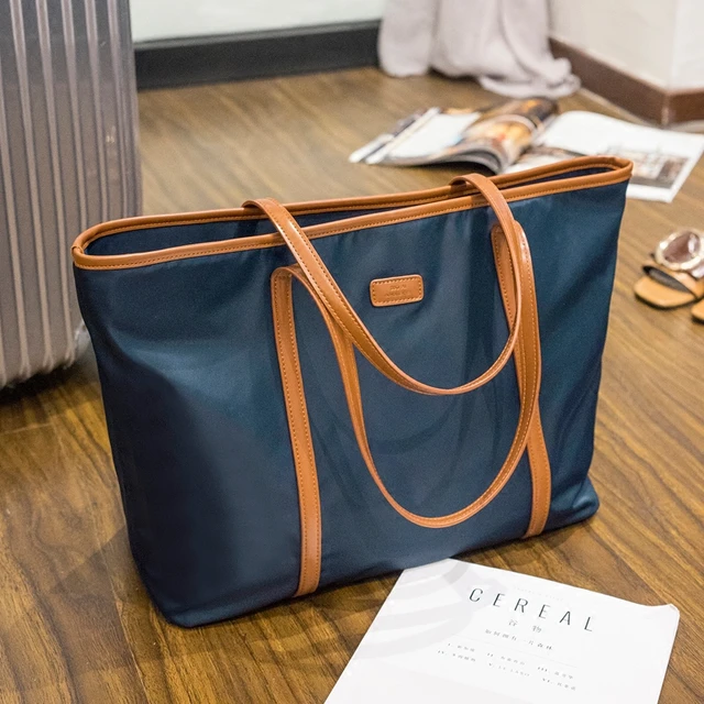 SUOAI Ladies Oxford Tote Fashion Brand Female Waterproof Beach Big