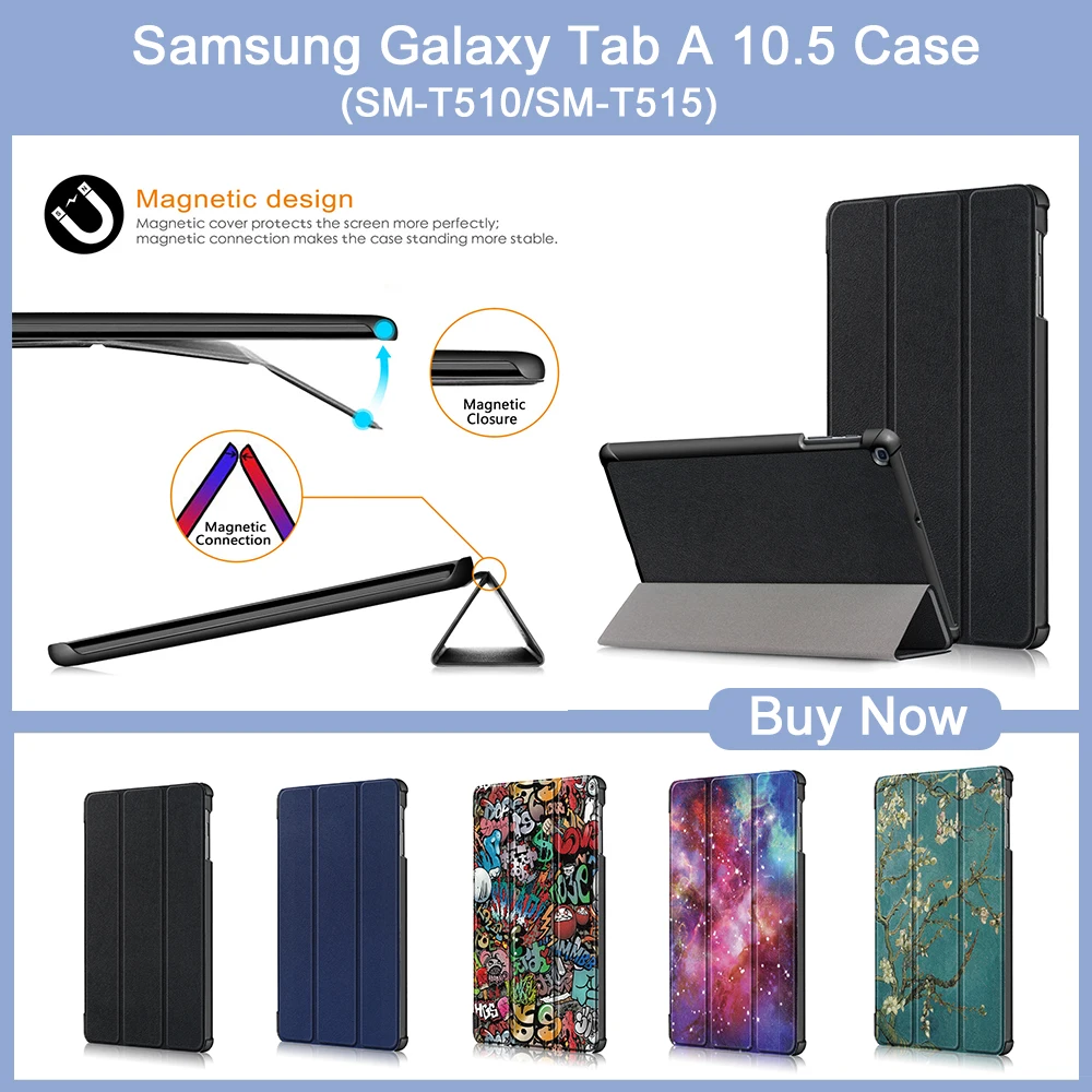 Чехол для samsung Galaxy Tab A 10,1 SM-T510/T515 магнитный складной чехол-подставка для samsung Galaxy Tab A 10,1 чехол