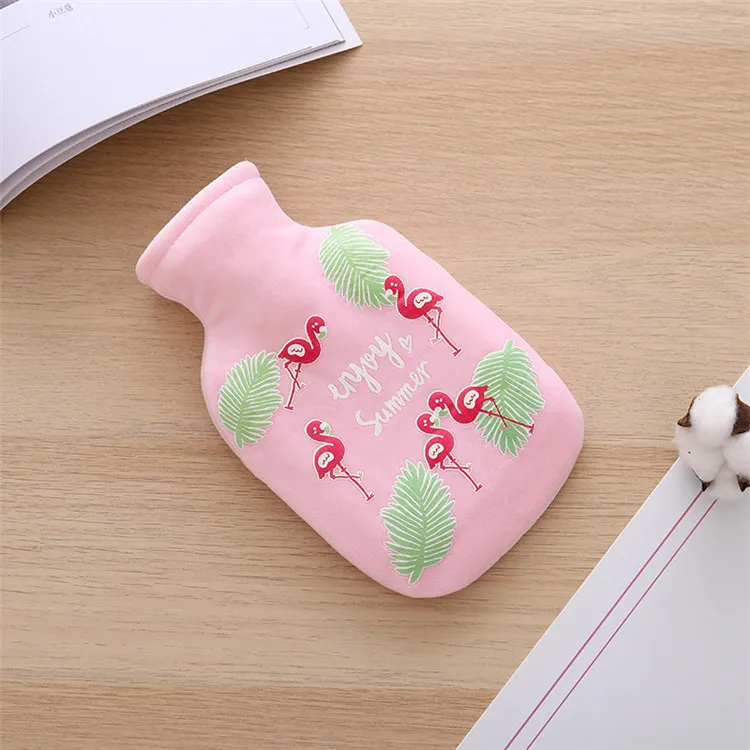 Новинка, креативная Милая мультяшная мини сумка для грелки, безопасная и надежная высококачественная резиновая моющаяся домашняя теплая сумка - Цвет: Розовый