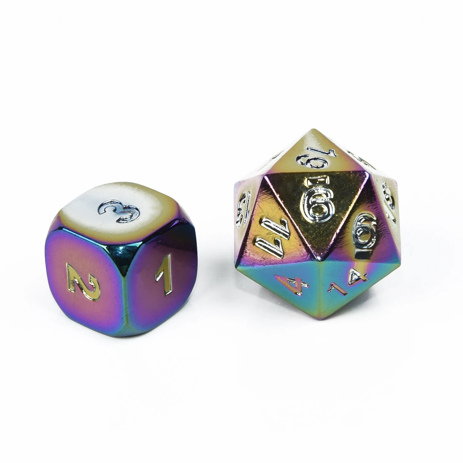 7 шт. металлические многогранные кости для DND РПГ MTG ролевая игра+ сумка высокого качества