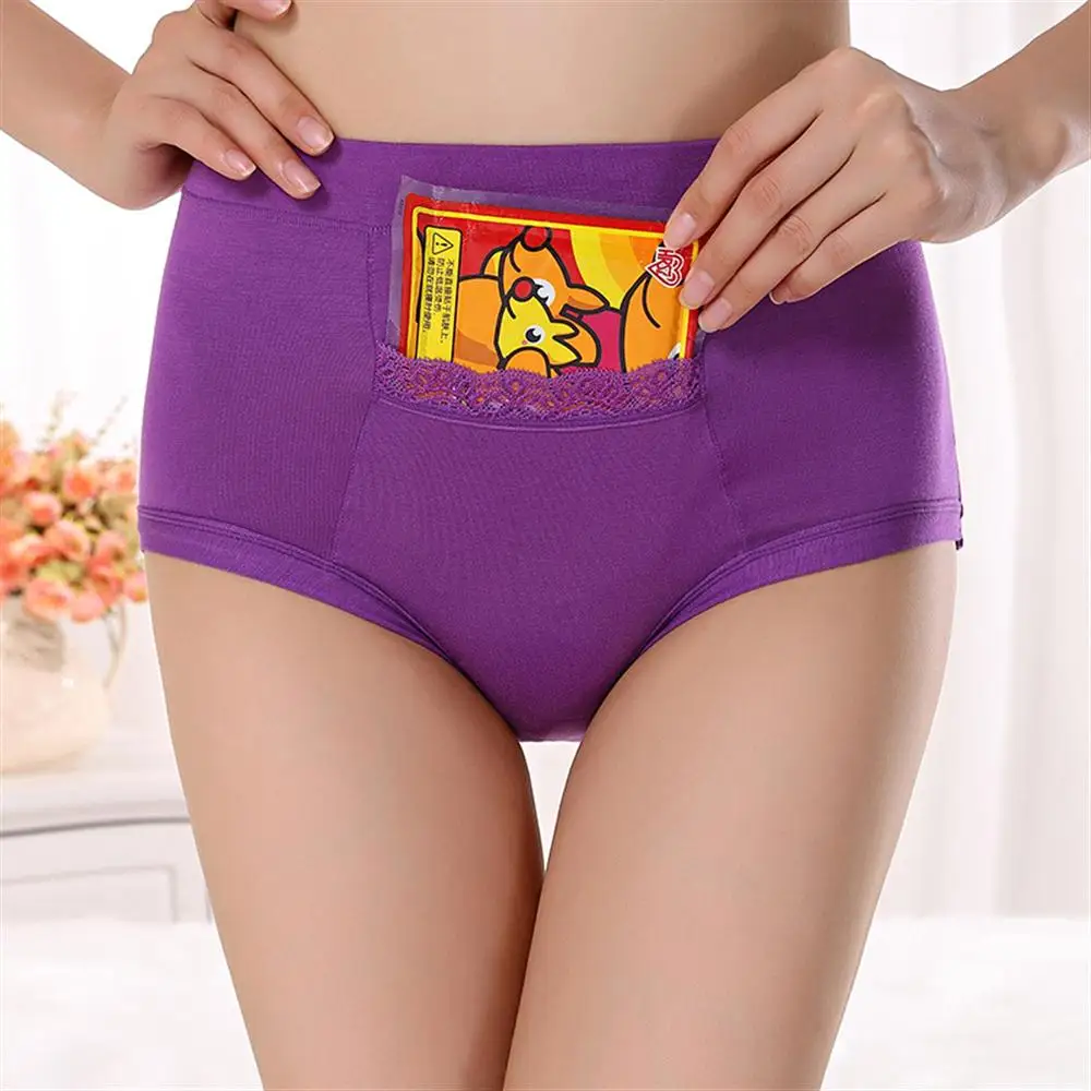 Female Soft underwear High waist physiological Comfortable warm palace