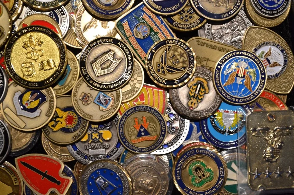 

Sample Order,American Military Challenge Coin, God's Armor, Air Force, Navy, Core Value Challenge Coin