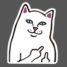 Новинка, водонепроницаемая наклейка с кошкой, распродажа, крутая наклейка для ноутбука, багажа, холодильника, граффити скейтборд, наклейка для ноутбука s