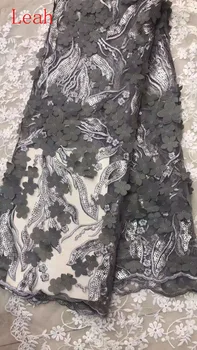 

stock 5yards/bag BH08 6 colour embroidered sequins 3D floral luxury French lace fabric for wedding dress