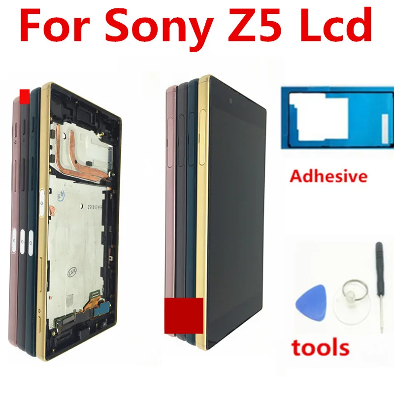 Для sony Xperia Z5 lcd E6603 E6633 E6653 E6683 дисплей кодирующий преобразователь сенсорного экрана в сборе дисплей для sony Z5 Замена E6603 lcd