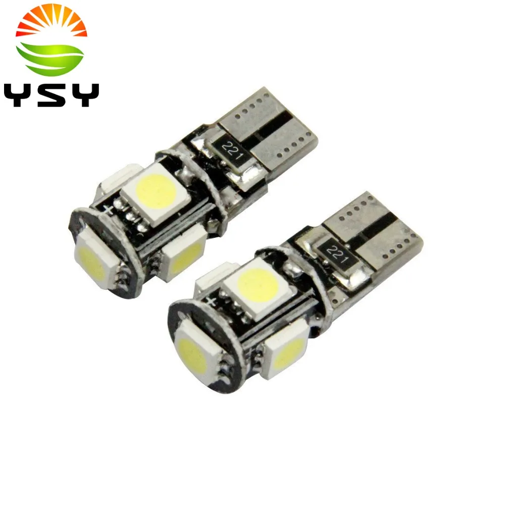 

700pcs 5050 5SMD CANbus LED Bulb T10 194 168 2825 W5W For Car Replacement Lights License Plate Lamp Door Reading Interior Lamp