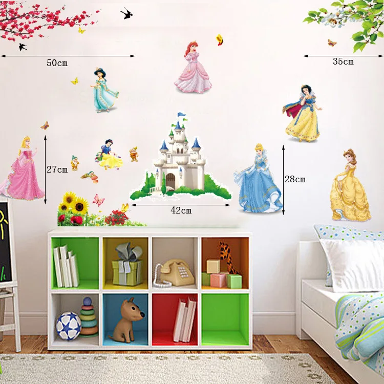 Compare Prices On Fairy Wall Decorations Online Ping Low 70x46 Mirror Wall Stickers Tinkerbell Fairy Princess Stars For Kids Rooms Muursticker Poster