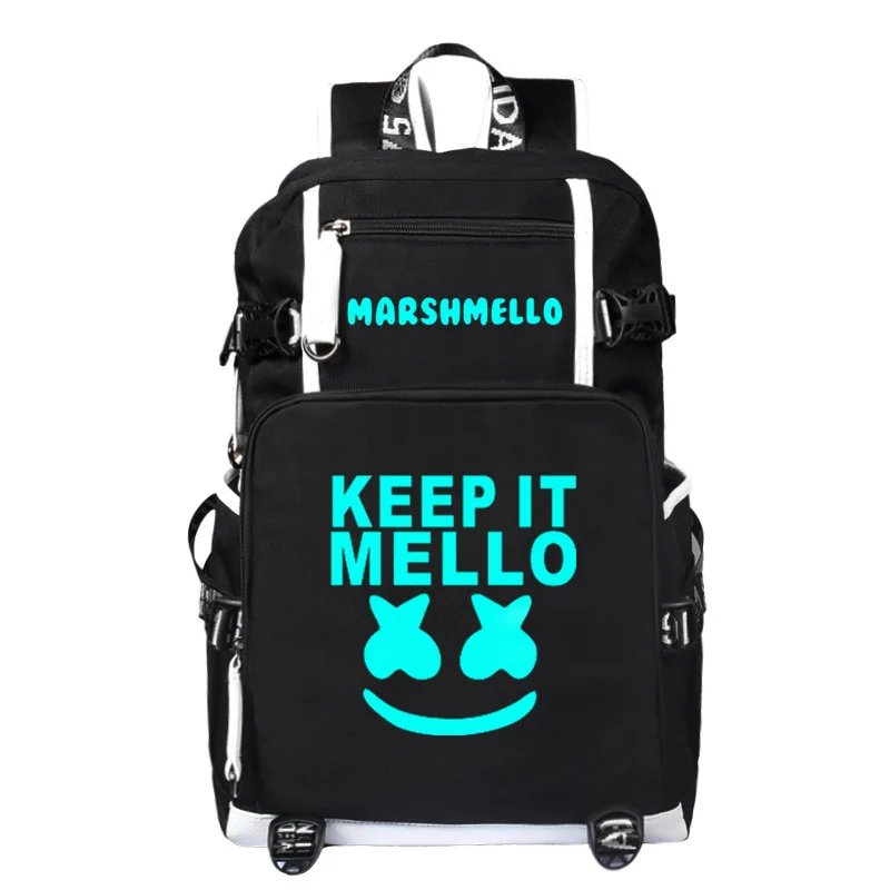 Новое поступление Marshmello Рюкзак Универсальный backpa для подростков для мужчин wo студент школьные ранцы kpop путешествия светящиеся Су