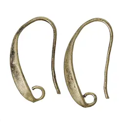 Медь украшения для ушей серьги выводы Античная бронза 20 мм (6/8 ") x 11 мм (3/8"), 2 шт
