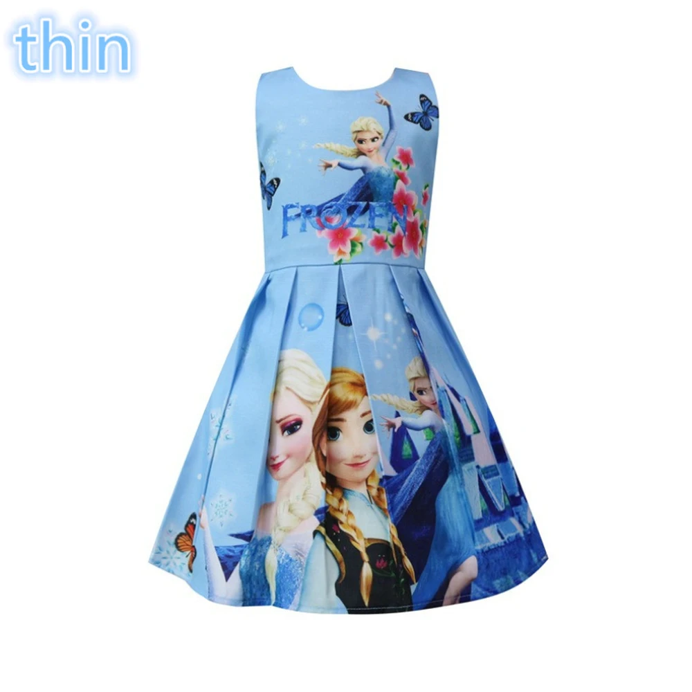 2018 New Summer My Little Elsa Queen Baby Girls Dress Vestidos Dress Princess Costume for Kids Clothes Children Party Dresses 2018 New Summer My Little Elsa Queen Baby Girls Dress Vestidos Dress Princess Costume for Kids Clothes Children Party Dresses