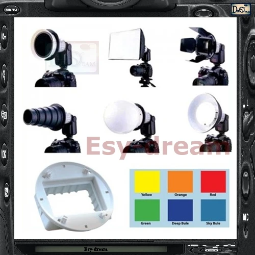 6in1  Speedlite  Kit Softbox   Nikon SB700  KF36 Vivitar 285 HV Lumopro LP160 ProMaste 7500DX