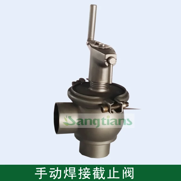 1 ''dn25 ss304, санитарно-технический пневматический запорные клапаны из нержавеющей стали, санитарный Пневматический шаровой клапан