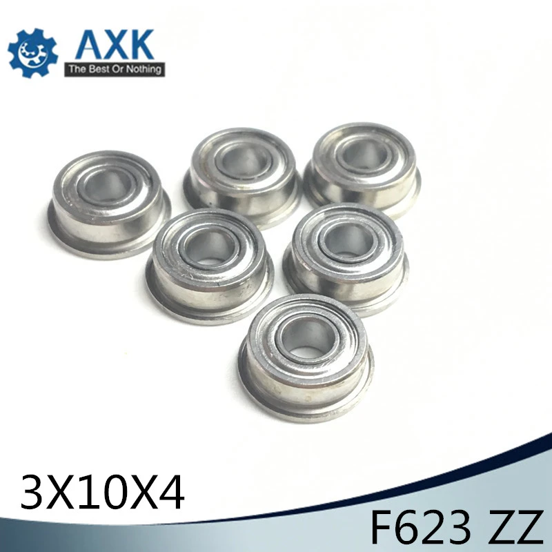 Ochoos F623ZZ ABEC-1 10PCS 3x10x4MM Flanged Ball Bearings F623 ZZ LF1030ZZ Ochoos F623ZZ ABEC-1 10PCS 3x10x4MM Flanged Ball Bearings F623 ZZ LF1030ZZ