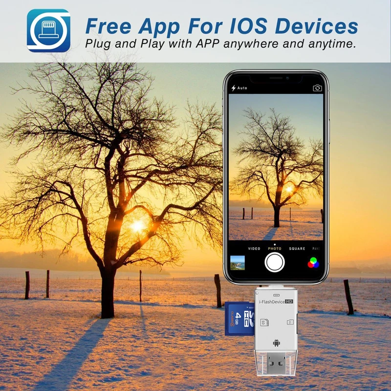 Устройство для чтения SD карт Reilim 3 в 1 iphone ipad iFlash OTG адаптер Micro USB устройство