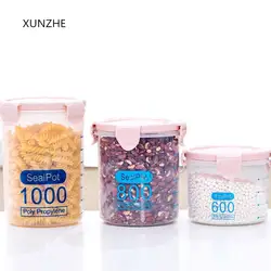 XUNZHE 1 шт. пластиковые весы контейнер для зерна кухонный Органайзер trasparent контейнеры для контейнер для пищи горшки для хранения кухонные