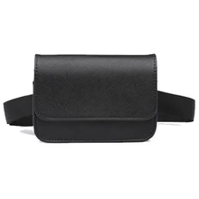 Повседневные женские Поясные Сумки из искусственной кожи, черная поясная сумка для женщин, короткий дизайн, Дамская маленькая поясная сумка, сумка для денег