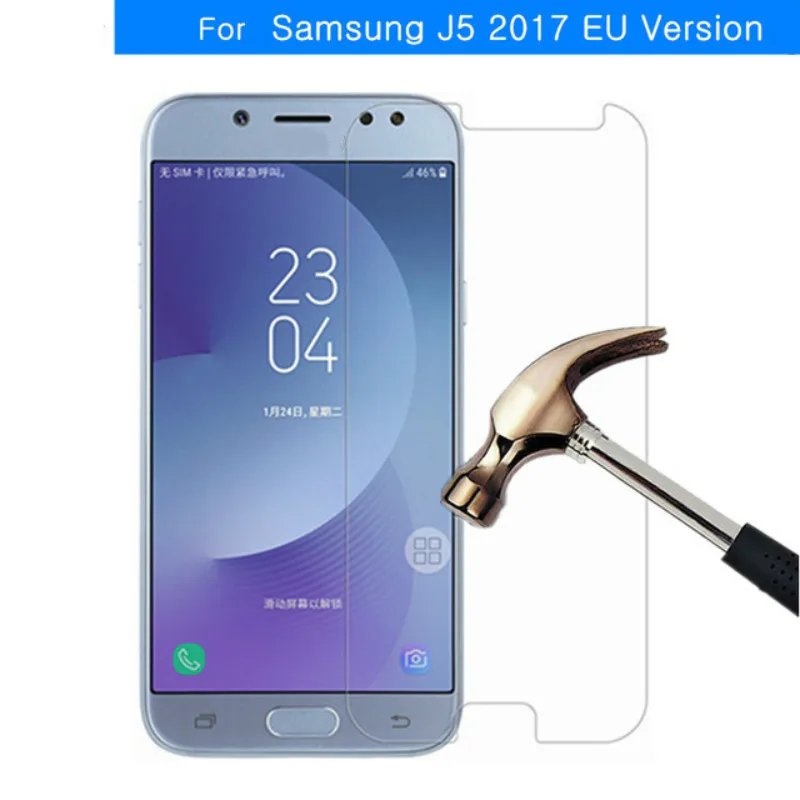 Закаленное стекло 9H 2.5D Arc для Samsung Galaxy J5 2017 2016 Защитная пленка экрана Prime J520 J530