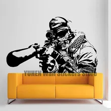 Call of Duty Wall Stickers Sniper Figures Vinyl Wall Decoration Boy Bedroom Living Room Background Wall Art Wallpapers