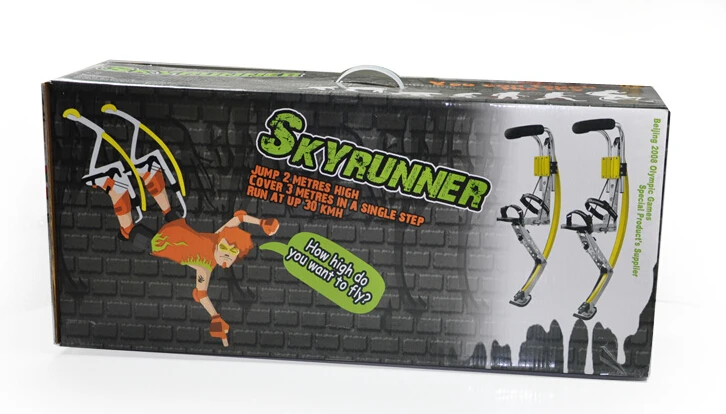Ходли для прыжков Skyrunner взрослых черный Вес 155 ~ 200 фунтов/70 90 кг мужчин и женщин