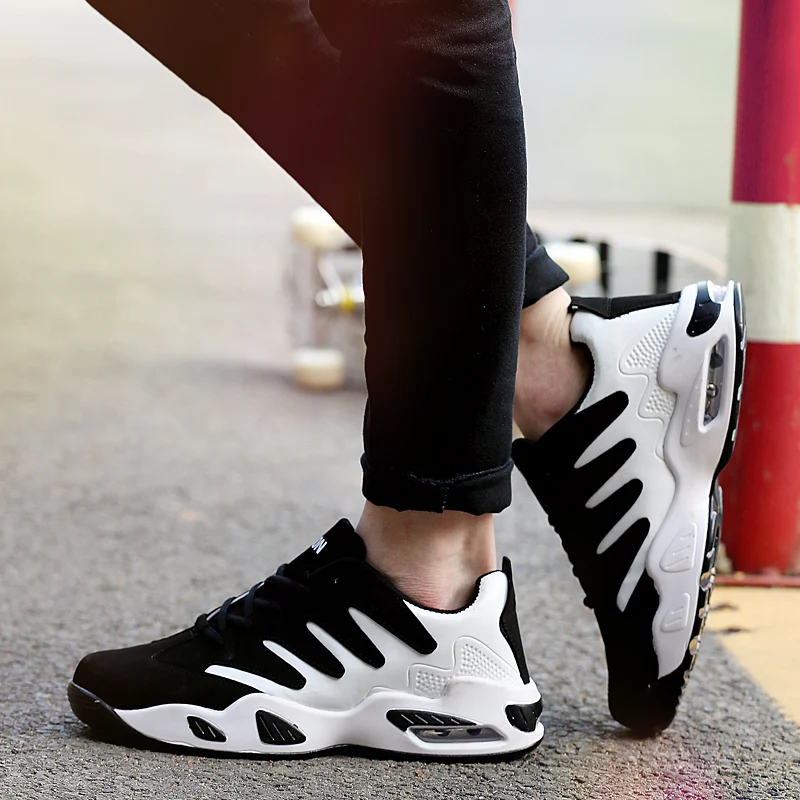 

Limited-time Sale Basketball Shoes For Men Low To Help Fashion Sport Shoes Simple Black And White Style Men Shoes Size:39-44 W