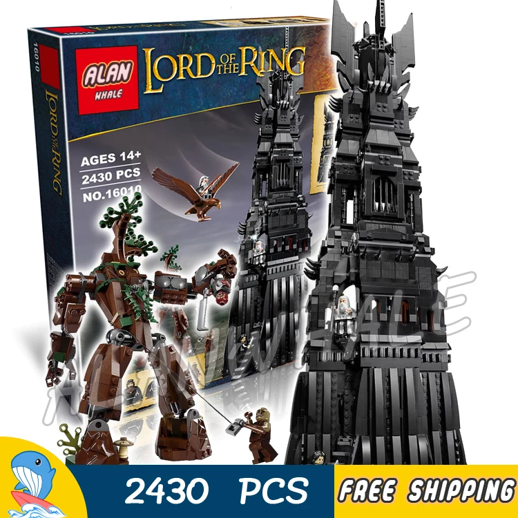 

2430pcs Lord of the Rings Movie Tower of Orthanc Ent stands Battle 16010 Model Building Blocks Toys Bricks Compatible with Lego