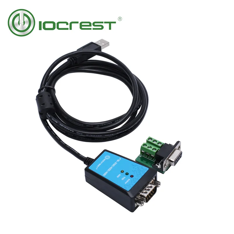 Адаптер IOCREST с USB 2 0 на Serial RS 232/422/485 для флэш конвертера чипами EXAR1411 1 8 m|usb 2.0|serial to