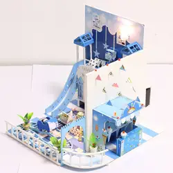 OCDAY Baby Doll House мебель DIY игрушки Миниатюрные 3D деревянный миниатюрный кукольный домик игрушка для детей и взрослых Рождество подарок на день