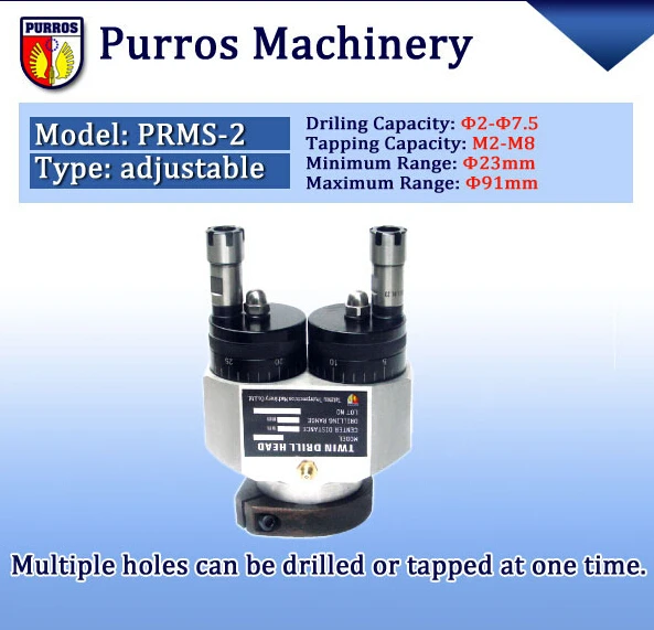 Adjustable Twin Spindle Tapper Head 