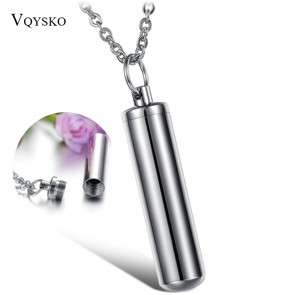 

Fashion Simple Character Token Bottle Necklaces & Pendants Jewelry Titanium Steel Couple Necklaces Dropshipping