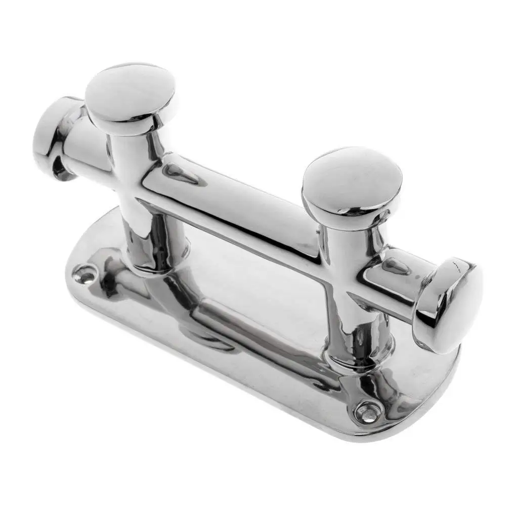 

14.5 x 6.1 x 8.5 cm Boat Bollard Stainless Steel Heavy Duty Cleat Mooring Lamp Double Cross Bollard Marine Hardware Accessories