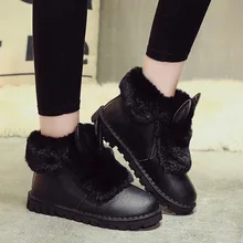 Women Snow Boots Ankle Rabbit Fur Winter 2018 New Fashion Flat Shoes Woman Slip-on Round Toe Plush Warm Casual Ladies Shoes Women Snow Boots Ankle Rabbit Fur Winter 2018 New Fashion Flat Shoes Woman Slip-on Round Toe Plush Warm Casual Ladies Shoes