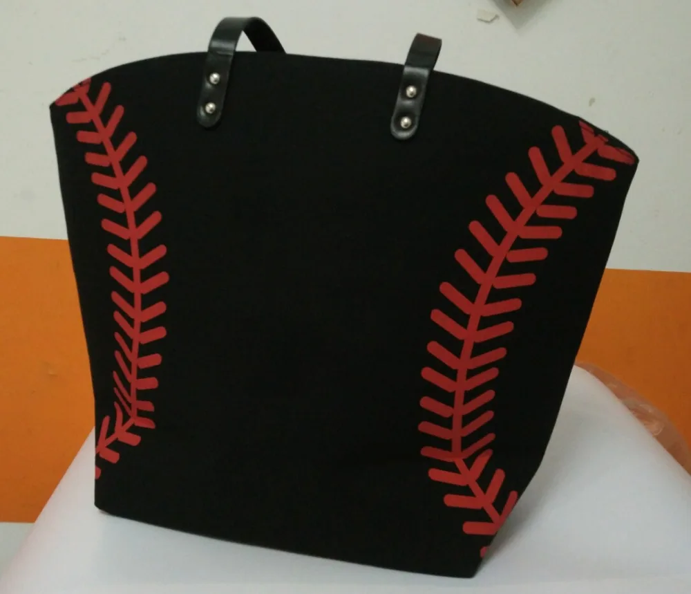 shopping bag black yellow softball white baseball Jewelry Packaging