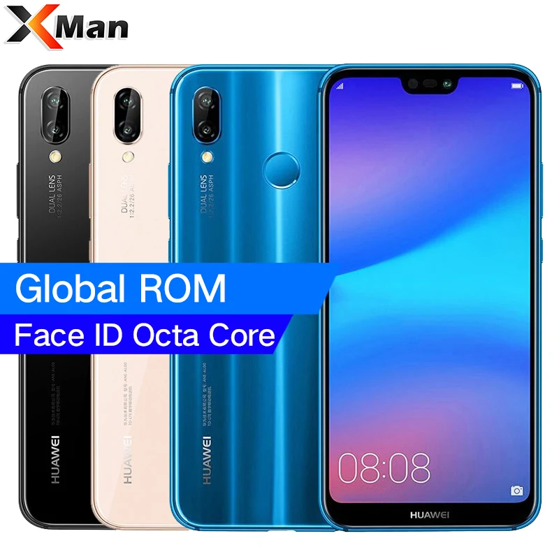 

Global Rom Huawei Nova 3e P20 lite 5.84" 3000mAh 4GB RAM 64GB ROM Kirin 659 Octa Core Face ID Front Camera 24.0MP Android 8.0