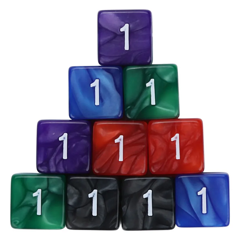 Digital Dice For TRPG Game Dungeons & Dragons Polyhedral D4-D20 Multi Sided Acrylic Dice A perfect gift 6710pcs dice #2h07 (7)