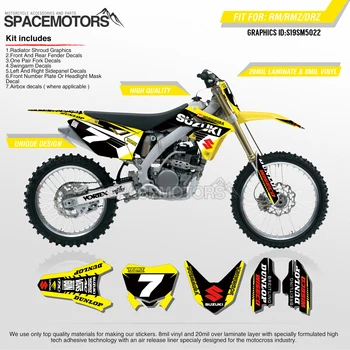 

MotoSpace Team Graphics Backgrounds Decals 3M Custom Stickers For SUZUKI RMZ250 04-18 RMZ450 08-17 RM125/250 03-08 022