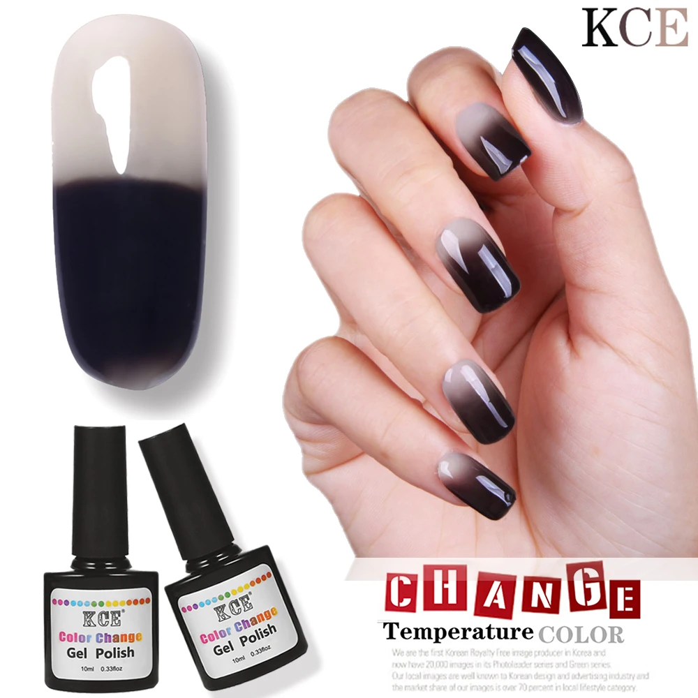 KCE 10ml Gel Nail Polish Temperature Change Nail Color UV